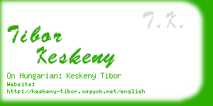 tibor keskeny business card